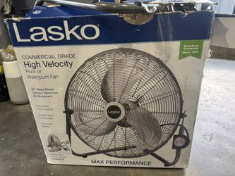 Lasko 20" High Velocity QuickMount, Easily Converts from a Floor Wall Fan