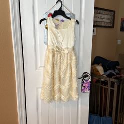 Creamy White Fancy Girls Dress