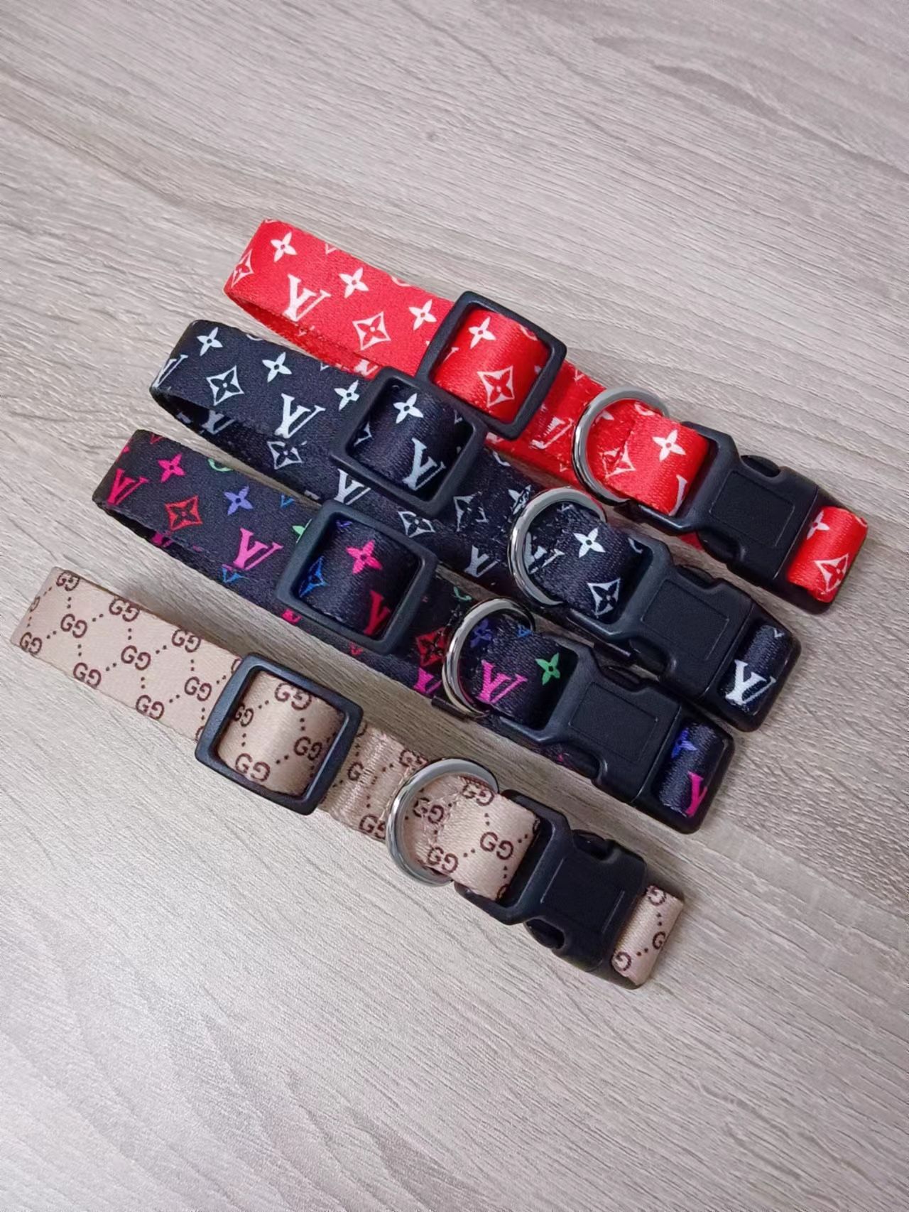 Designer Dog Collar And Leash Sets