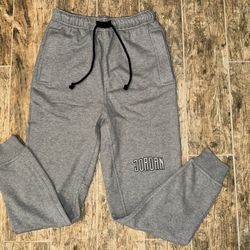 Nike Air Jordan Essentials Fleece Grey Sweatpants DV7726-091 Men’s Size Medium 