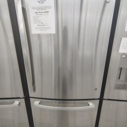 NEW MONTH SALE! GE 24.8 cu. ft. Bottom Freezer Refrigerator In FingerPrint Resistant Stainless Steel, Standard Depth ENERGY STAR
