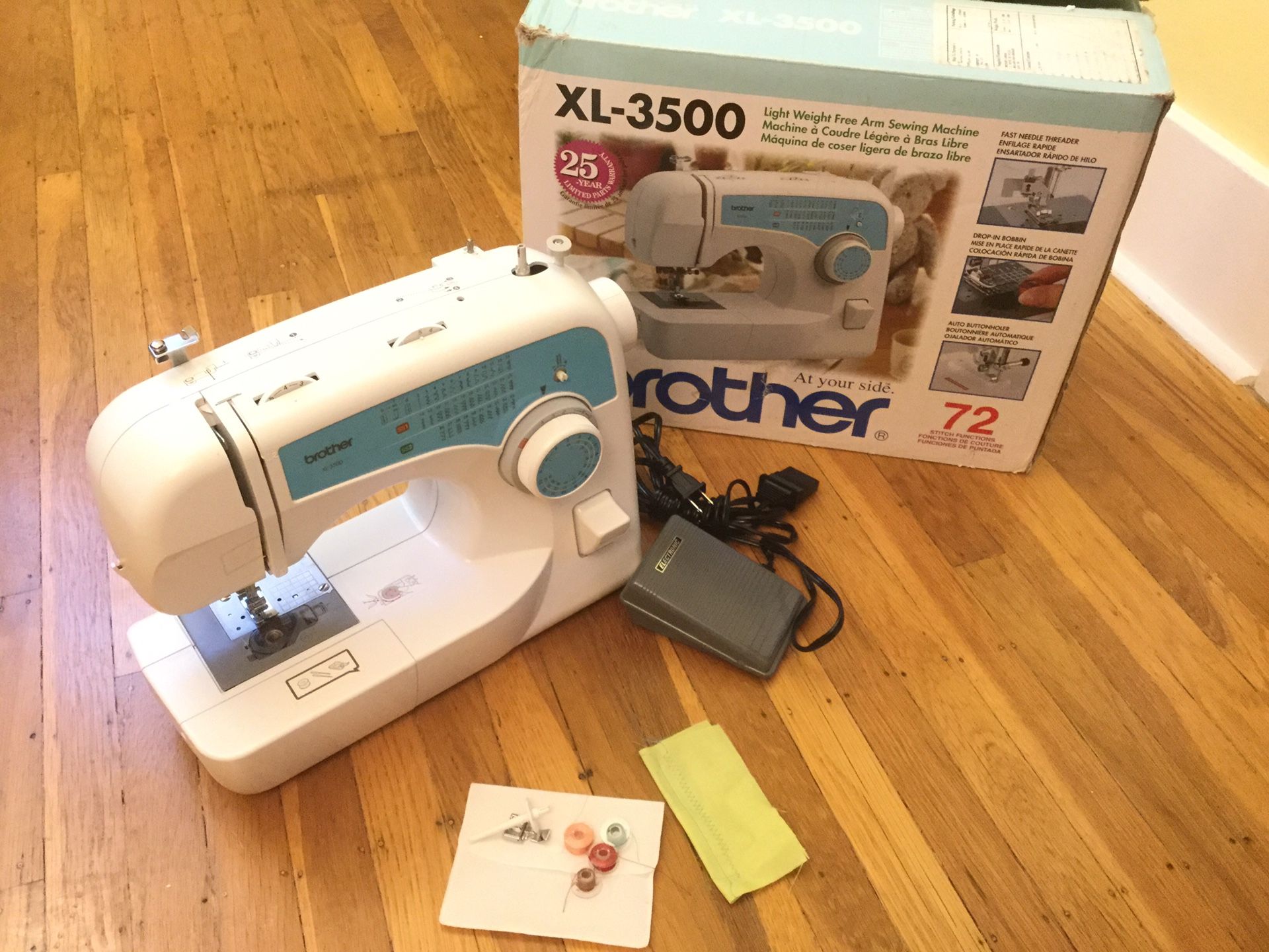 Brother XL-3500 Sewing Machine-SOLD AS IS