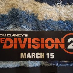 Division 2 Promo Display Hanging Cardboard.