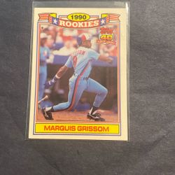 Marquis Grissom Rookie 1990 Topps #10 Of 33