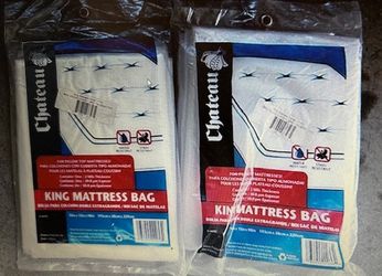 2 Brand New unopened King size mattress bags