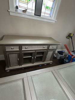 Dining room table does not include chairs and matching buffet