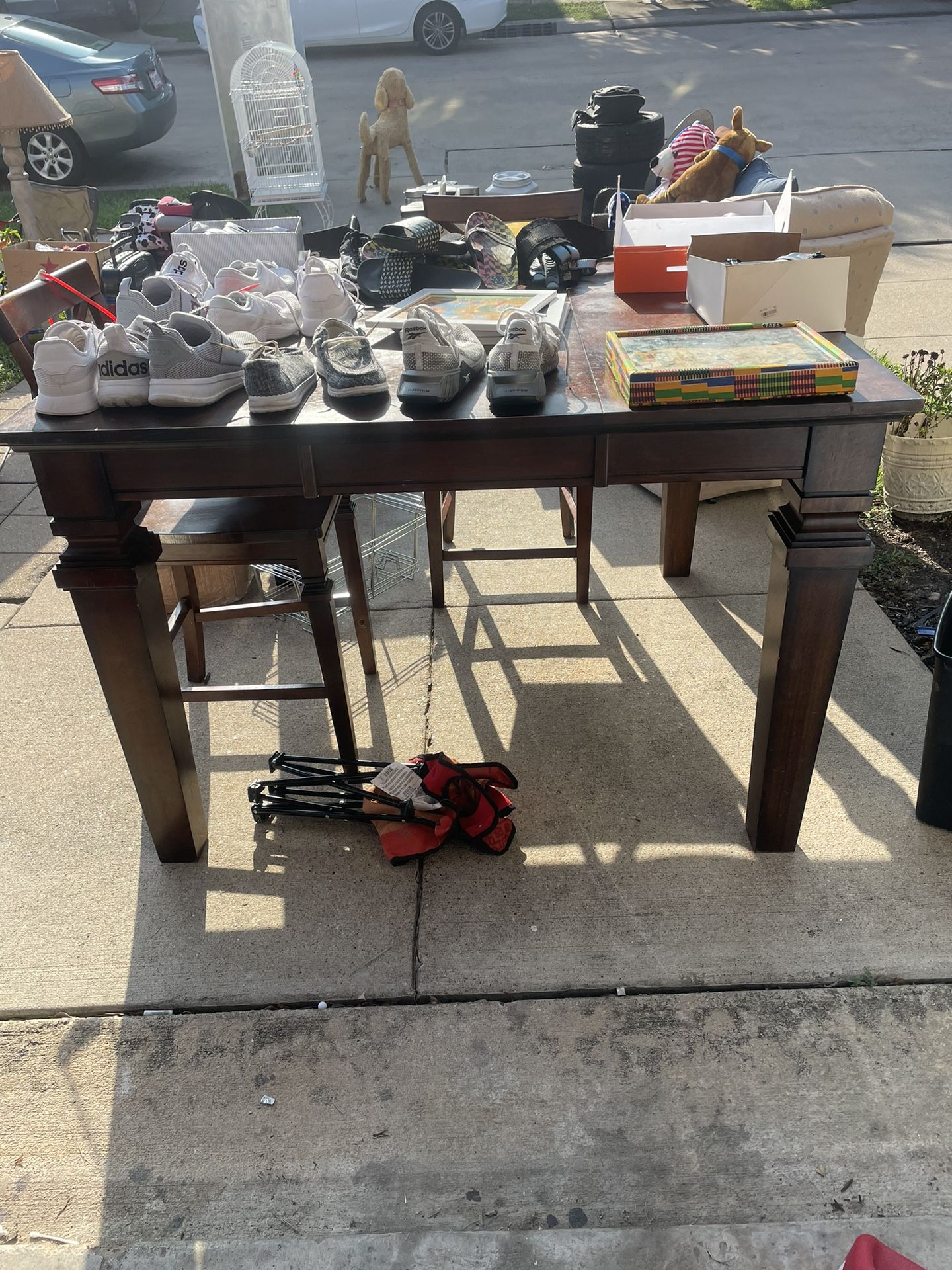 Wood Table With Chairs