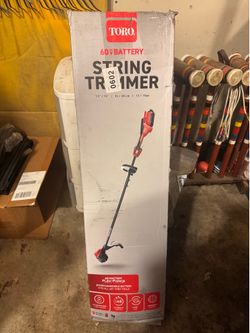 FOR SALE: NEW Toro 60V Brushless String Trimmer Kit (Battery & Charger Included)