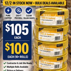12/2 Romex Wire – In Stock – Contractor Pricing Available