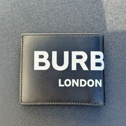 New Burberry Bifold Mens Wallet