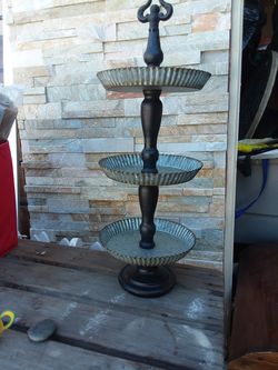 Rustic 3 tier home decor