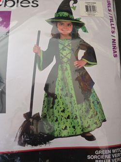 Green Witch Child Costume