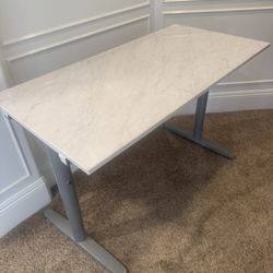 IKEA desk with faux marble top With Desk Drawer 