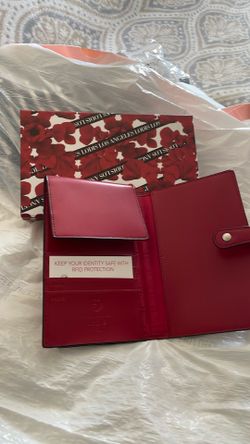 Passport cover with money and credit card