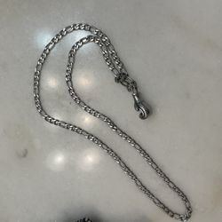 Solid Sterling Silver Glove Necklace 