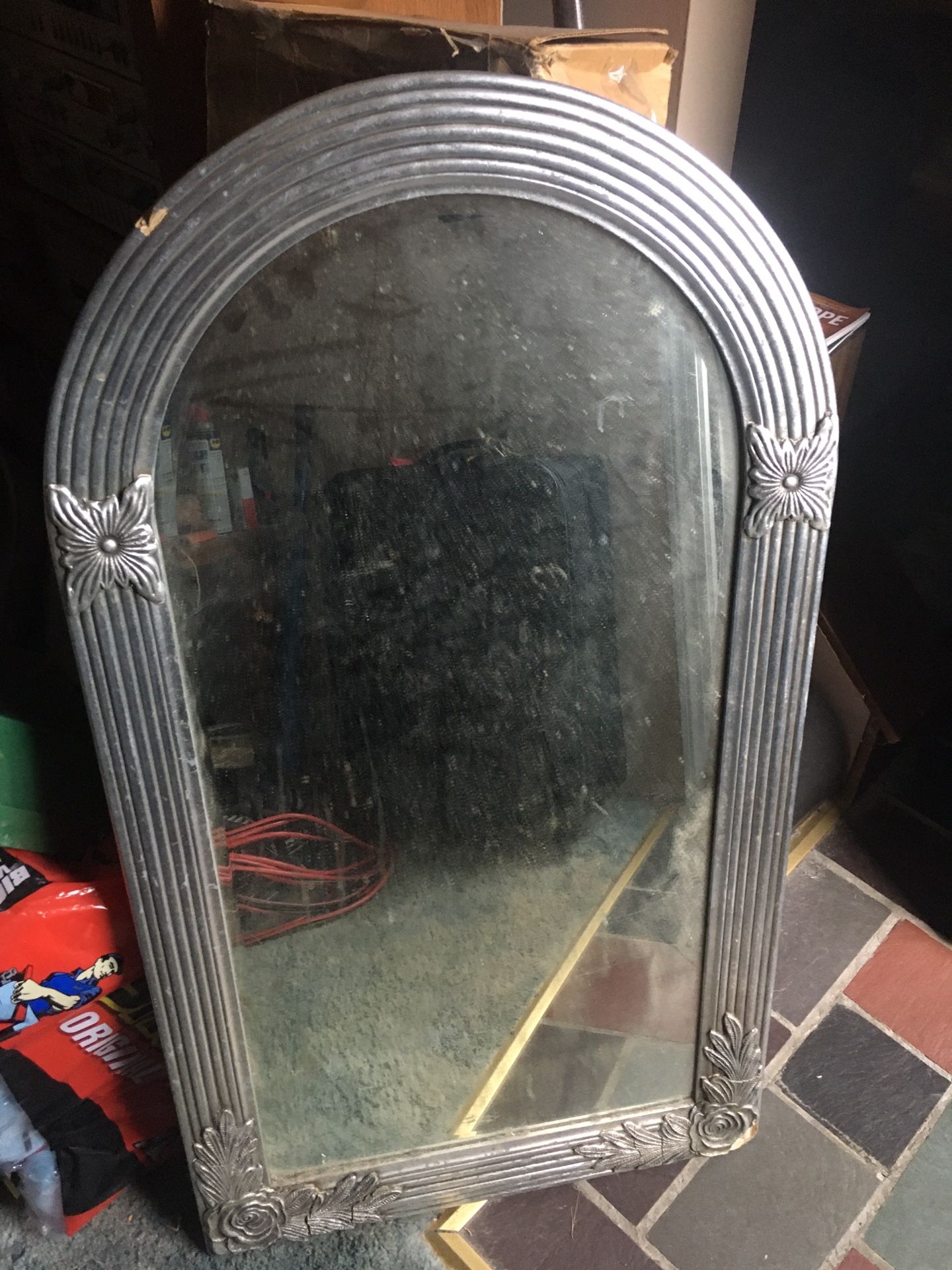 Nice Vintage 3 foot wood mirror only $30