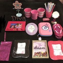 Girls Room Decor, School Supplies, Etc.