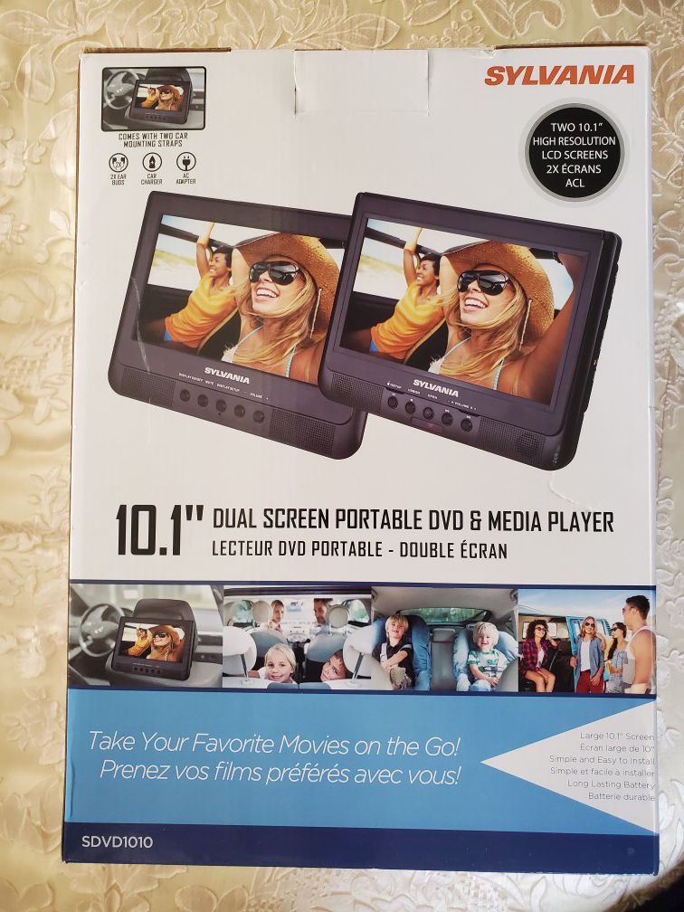 Dual screen portable dvd players.