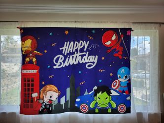 Avengers Birthday Banner For Kids