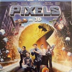 PIXELS In 3D (3D Blu-Ray + Blu-Ray-2015)