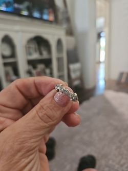 Italian White gold diamond ring