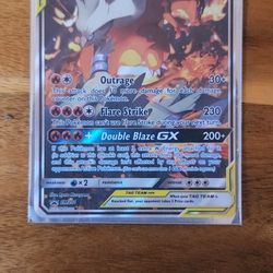 Reshiram and Charizard GX Pokémon Card