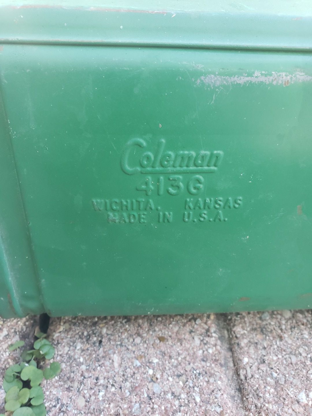 Coleman 413G camp stove made June 1973