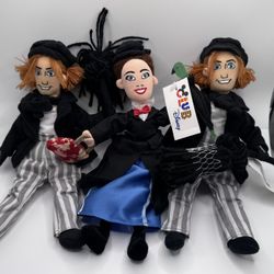 Disney Store Mary Poppins & Bert (Chimney Sweep) Plush Beanbag Trio
