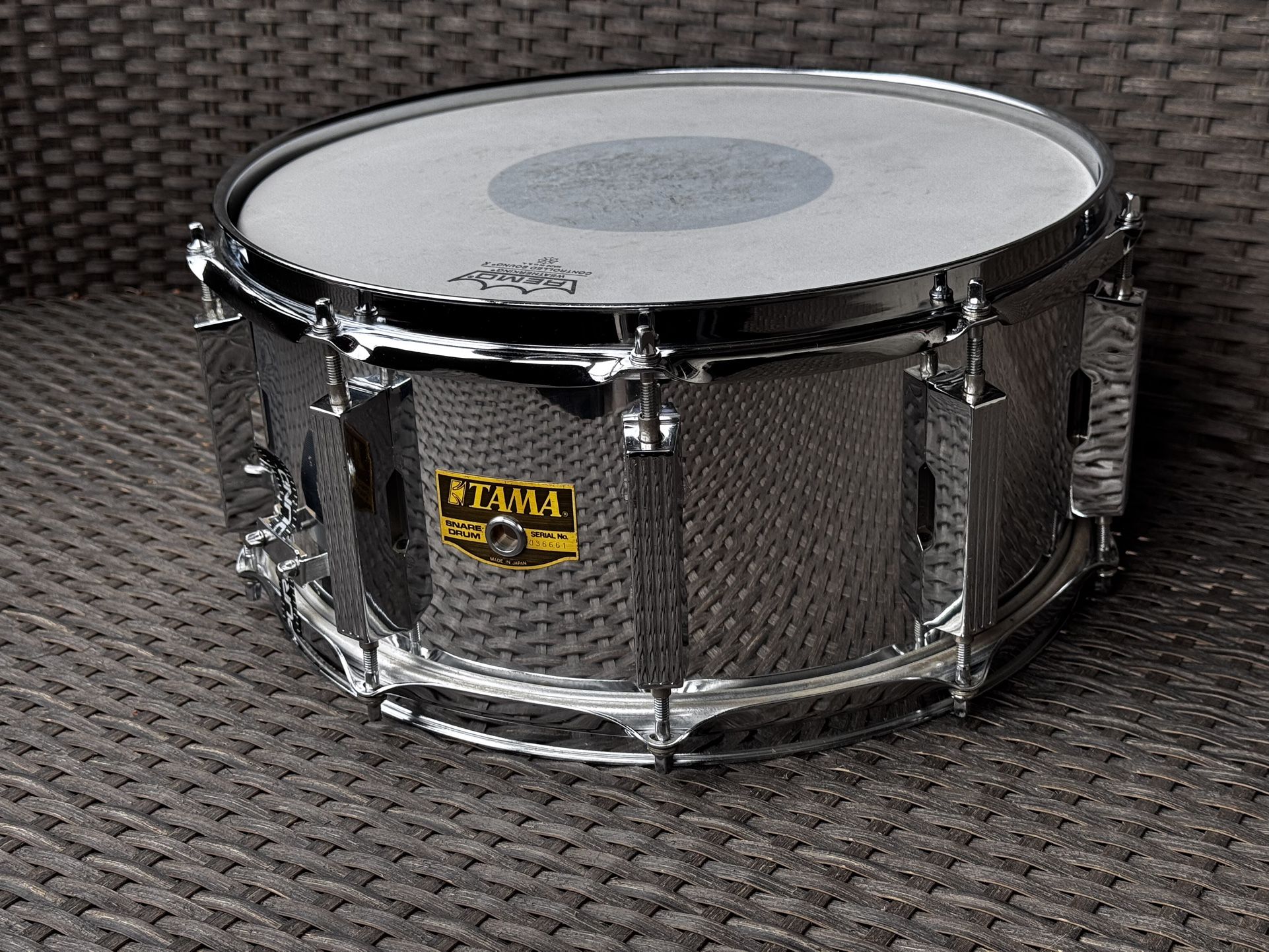 Vintage Tama Artwood AW206 Chrome Over Birch Snare Drum MIJ