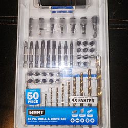 Hart 50pc Drill & Drive Set (New 3-available)