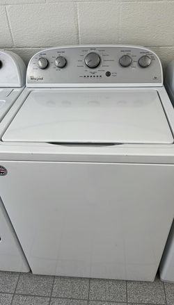 Whirlpool Top Load Washer & Dryer Set – Deep Water, Auto Dry, White