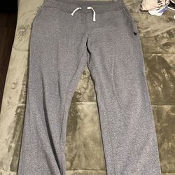 Grey wide leg polo sweats