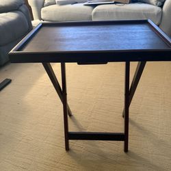 Set Of 4 Folding Tray Tables 
