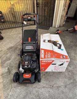 ECHO 21 in. 190 cc Briggs and Stratton Gas 3-in-1 Dual Blade RWD Self-Propelled Lawn Mower with Mow
