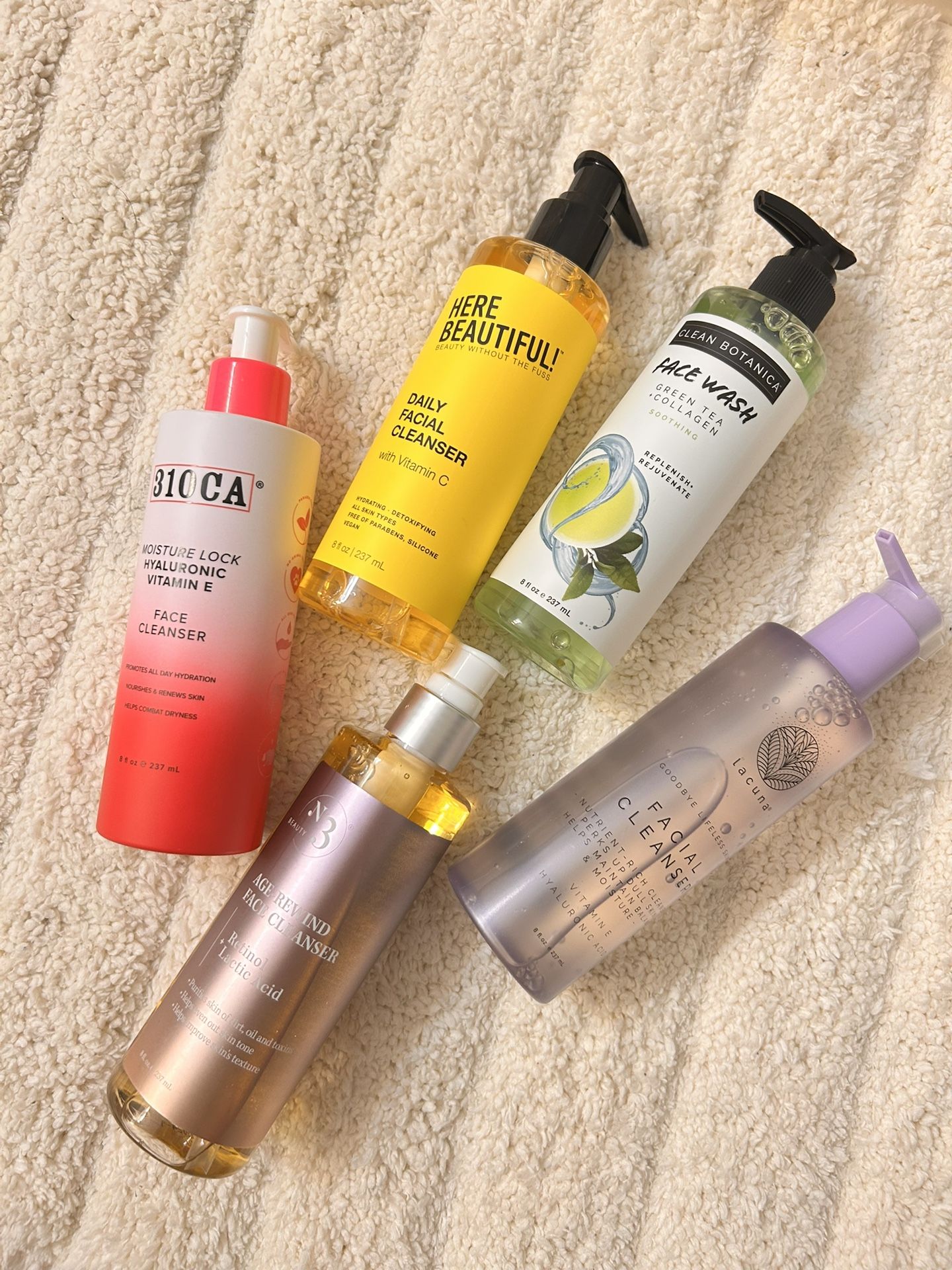 Facial cleanser 5 pc bundle