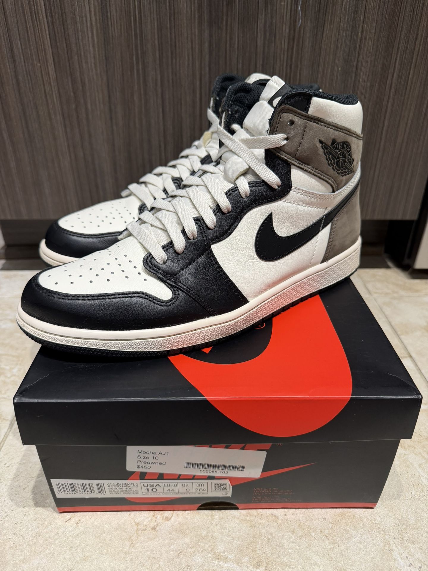 Jordan 1 High Mocha Size 10