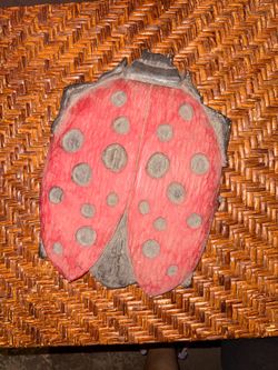 Lady bug garden decoration