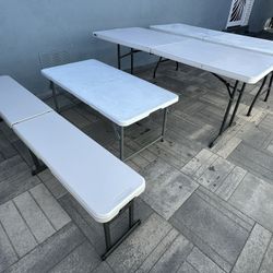 White Folding Tables