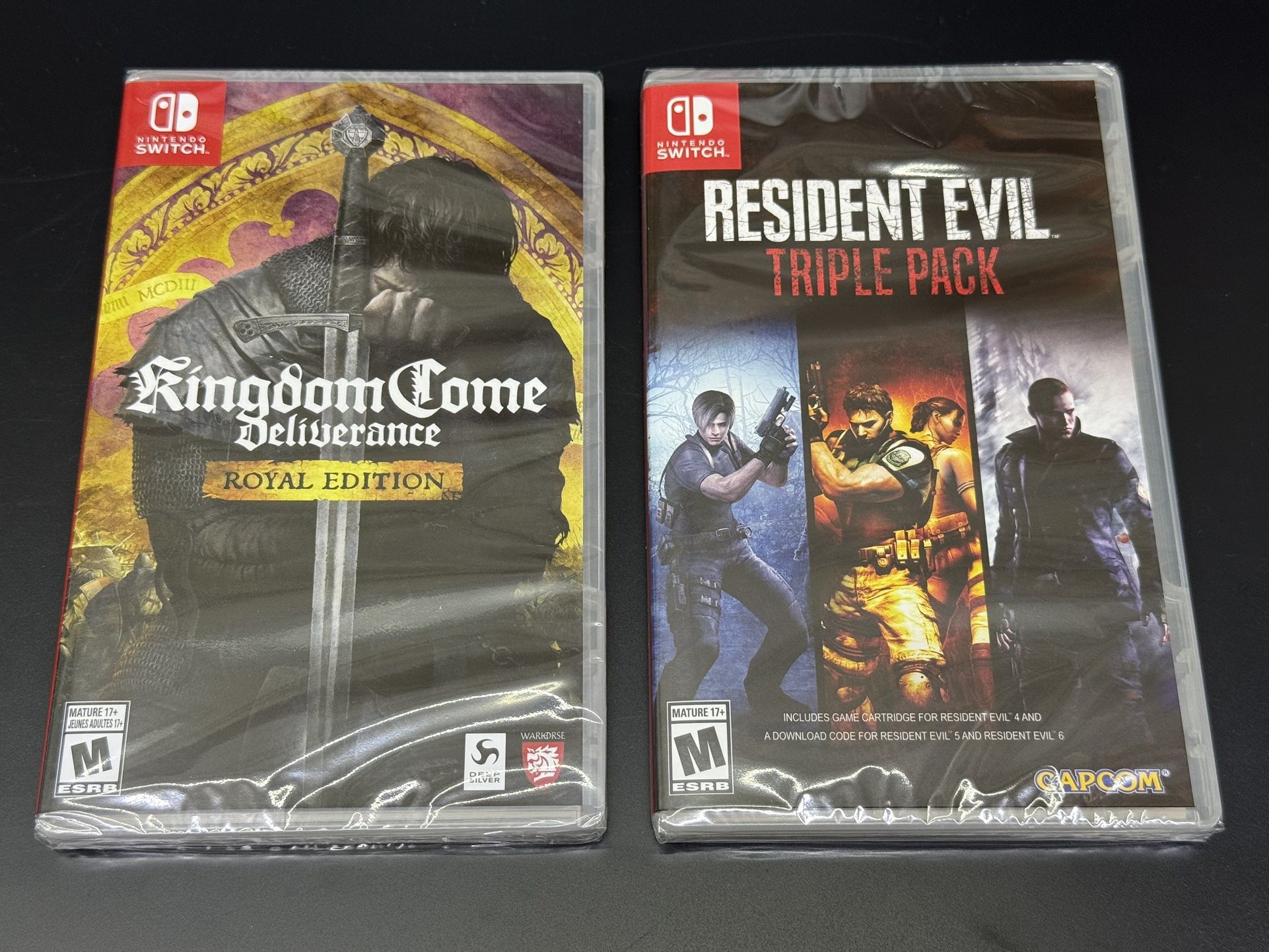 Resident evil triple pack and kingdom come deliverance for Nintendo Switch