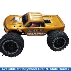 Stampede Yellow RC Car