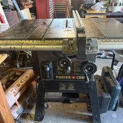 Porter-Cable Cabinet Table Saw – Heavy Duty – Works – Cast Iron