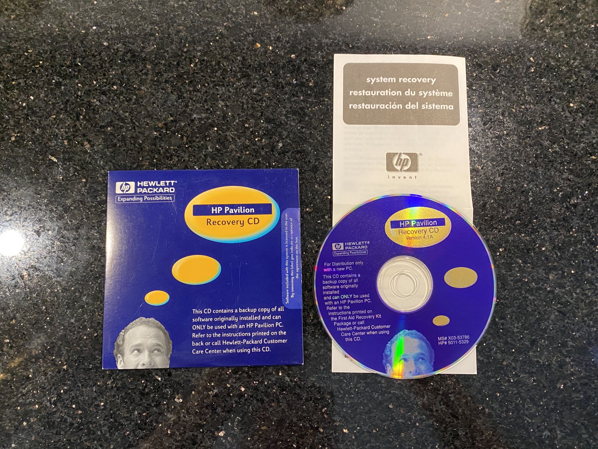 HP Pavilion Software Recovery CD for ONLY HP Pavilion PC