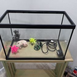 15 Gallon Aquarium with Extras