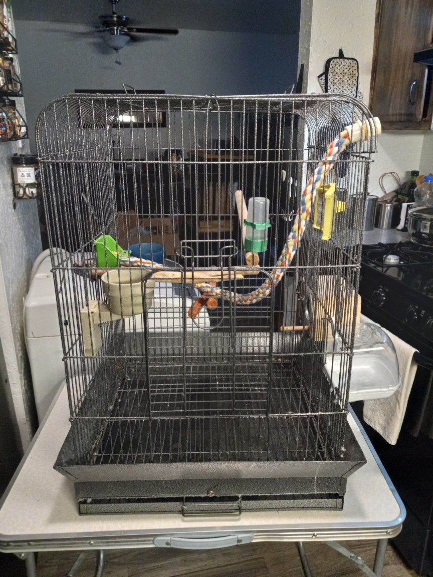 20X20X30 Large Bird Cage With Accessories