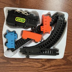 Vintage Miniature Plastic Train, And Farm Set Complete Inbox With Insert