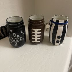 Game Day Mason Jars
