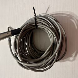 Vintage Switchcraft Microphone Cable Gray Approx 39ft Mic Cord Connector