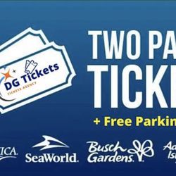 Tickets to SeaWorld  Includes Parking 