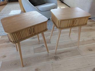 Wood Nightstands (2)