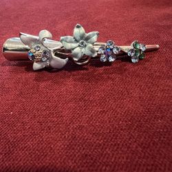 Vintage Floral Hair Clip